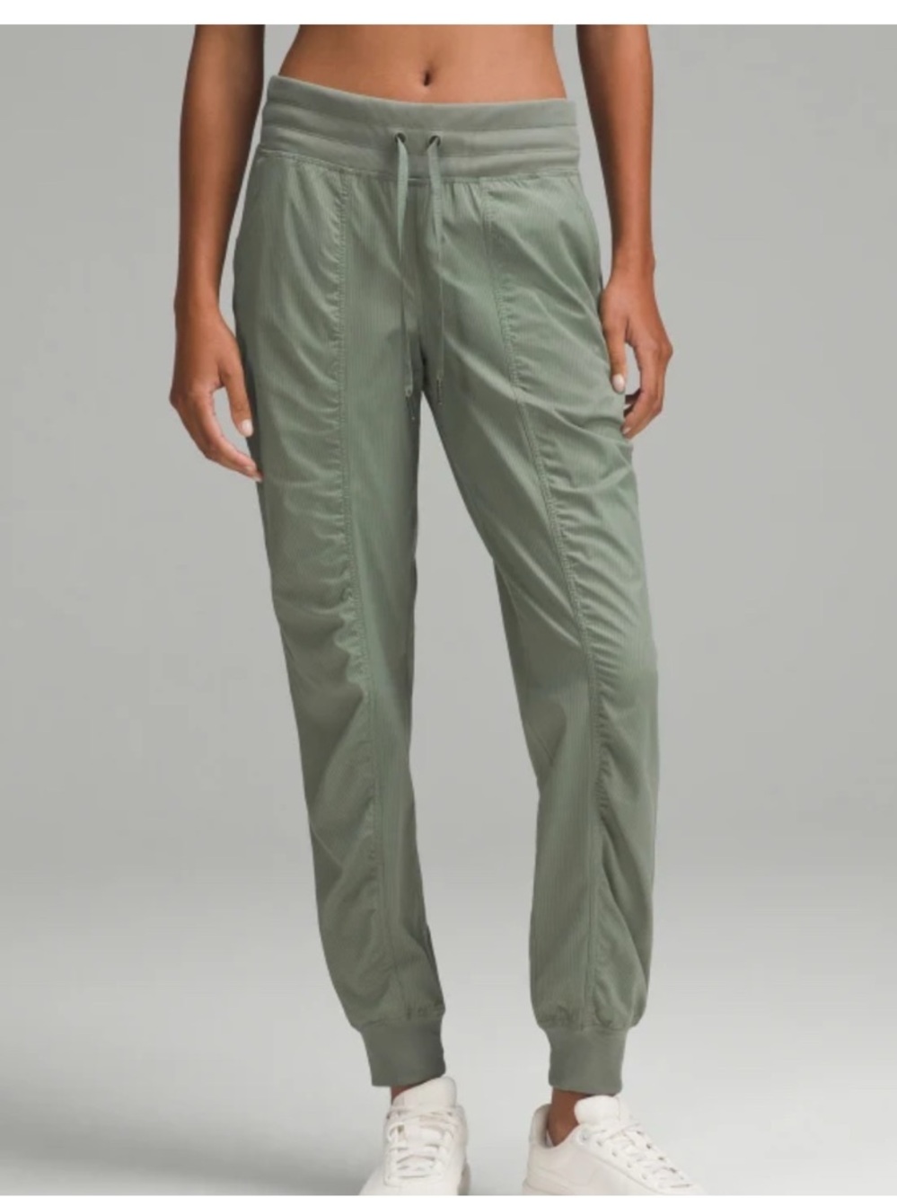 lululemon athletica Olive Green Ribbed Jogger Pants